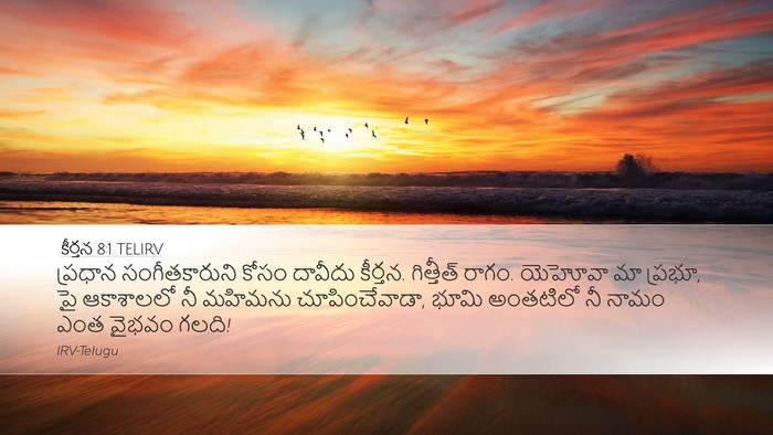 కీర్తన 8:1 TELIRV Bible Verse Image
