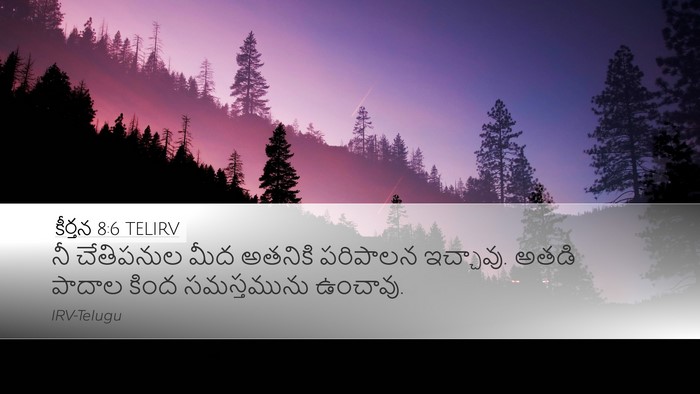 కీర్తన 8:6 TELIRV Bible Verse Image