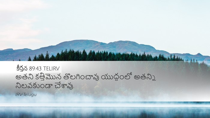 కీర్తన 89:43 TELIRV Desktop Wallpaper - అతని కత్తిమొన - Desktop Bible Verse Wallpaper