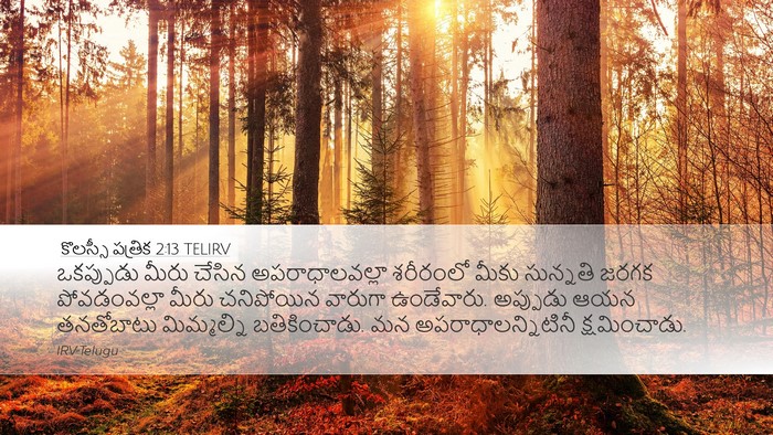 కొలస్సీ పత్రిక 2:13 TELIRV Bible Verse Image