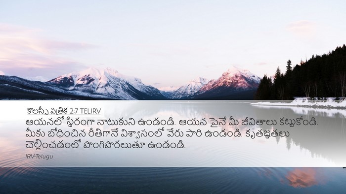 కొలస్సీ పత్రిక 2:7 TELIRV Bible Verse Image
