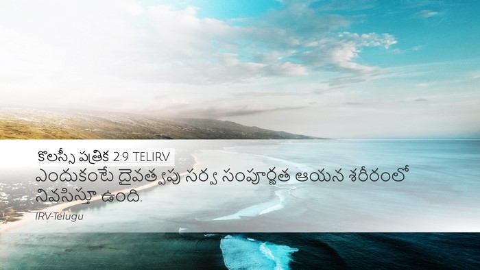 కొలస్సీ పత్రిక 2:9 TELIRV Bible Verse Image