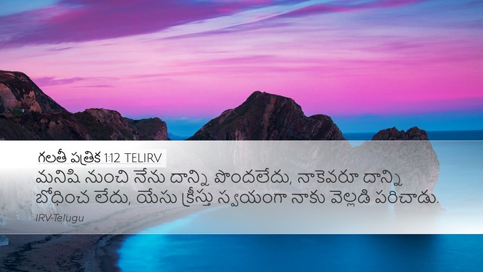గలతీ పత్రిక 1:12 TELIRV Bible Verse Image