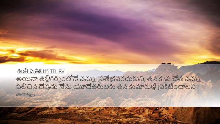 గలతీ పత్రిక 1:15 TELIRV Bible Verse Image