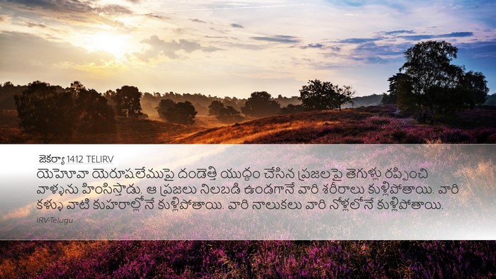 జెకర్యా 14:12 TELIRV Bible Verse Image