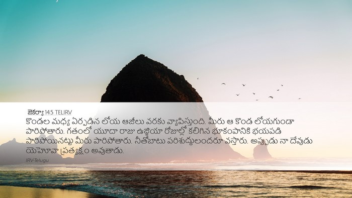జెకర్యా 14:5 TELIRV Bible Verse Image