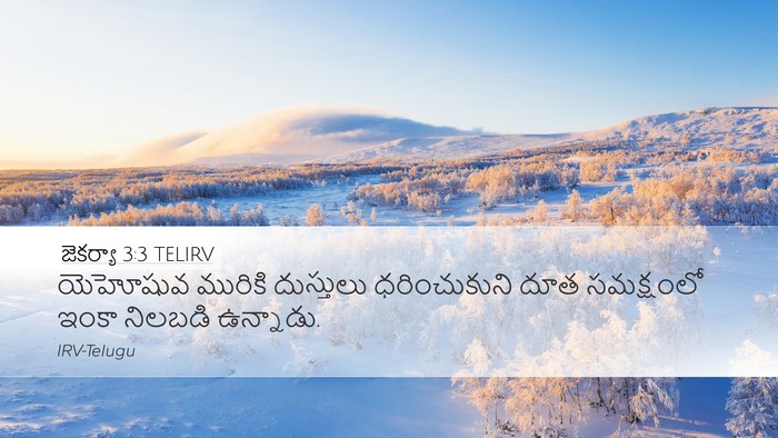 జెకర్యా 3:3 TELIRV Bible Verse Image