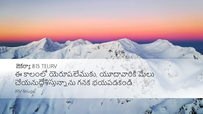 జెకర్యా 8:15 TELIRV Bible Verse Image
