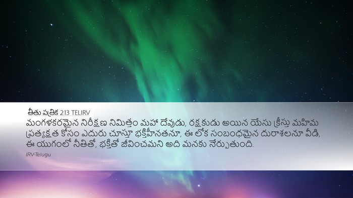తీతు పత్రిక 2:13 TELIRV Bible Verse Image