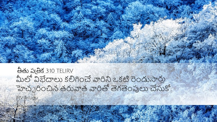 తీతు పత్రిక 3:10 TELIRV Bible Verse Image