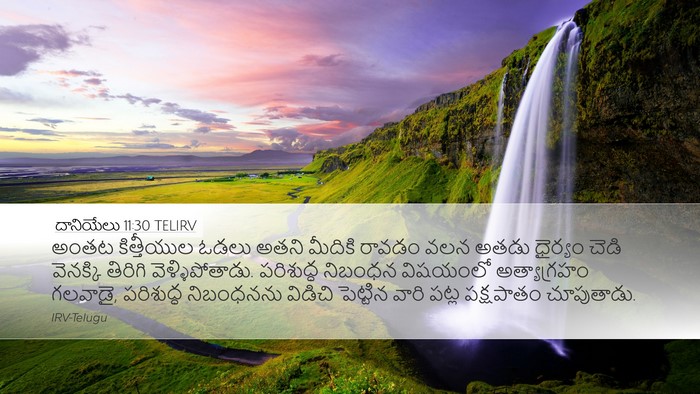 దానియేలు 11:30 TELIRV Bible Verse Image