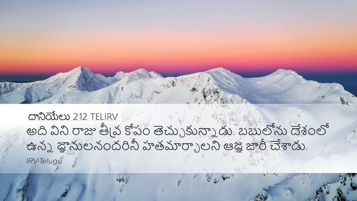 దానియేలు 2:12 TELIRV Bible Verse Image