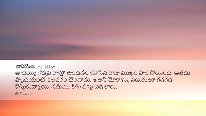 దానియేలు 5:6 TELIRV Bible Verse Image