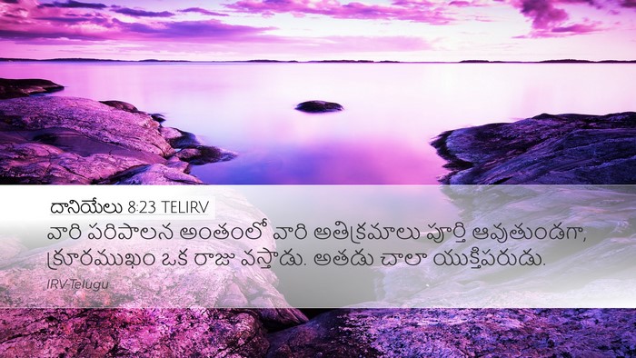 దానియేలు 8:23 TELIRV Bible Verse Image