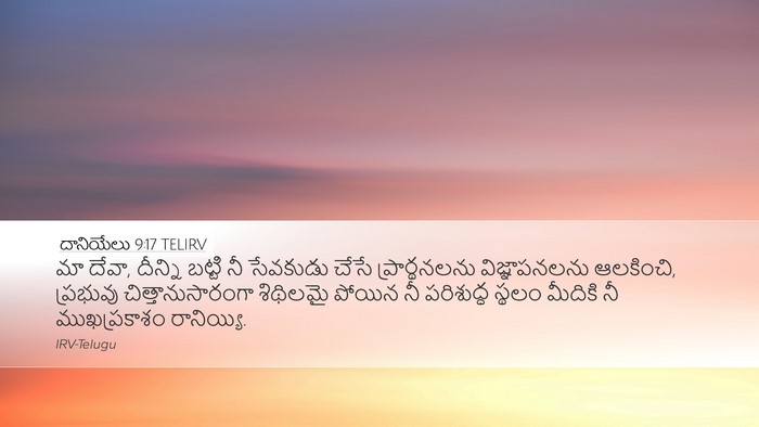 దానియేలు 9:17 TELIRV Bible Verse Image