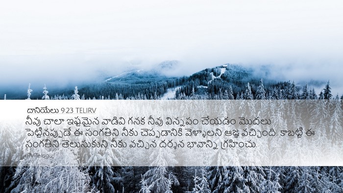 దానియేలు 9:23 TELIRV Bible Verse Image