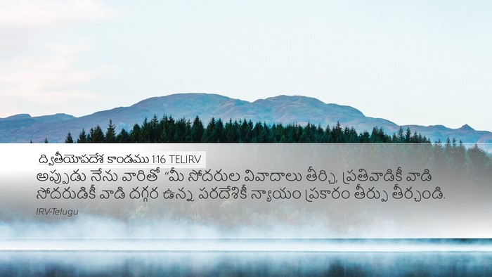 ద్వితీయోపదేశ కాండము 1:16 TELIRV Desktop Wallpaper - అప్పుడు నేను - Desktop Bible Verse Wallpaper