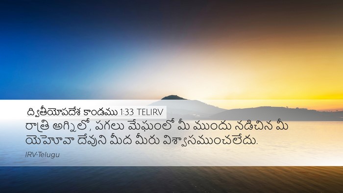 ద్వితీయోపదేశ కాండము 1:33 TELIRV Bible Verse Image