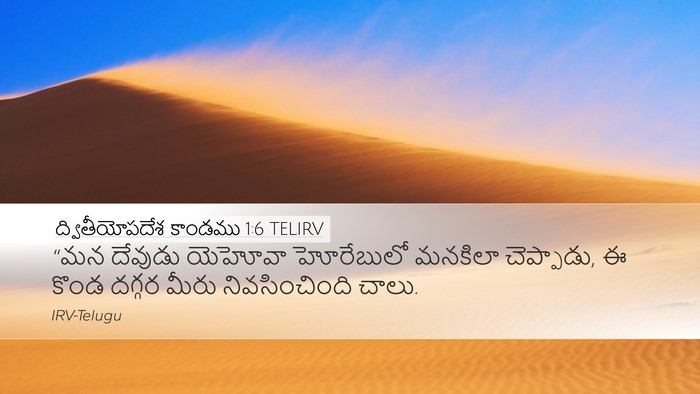 ద్వితీయోపదేశ కాండము 1:6 TELIRV Bible Verse Image