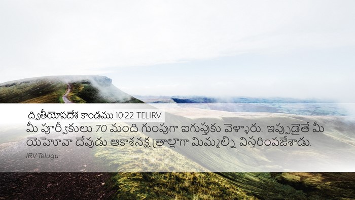 ద్వితీయోపదేశ కాండము 10:22 TELIRV Bible Verse Image