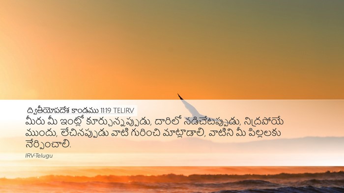 ద్వితీయోపదేశ కాండము 11:19 TELIRV Bible Verse Image