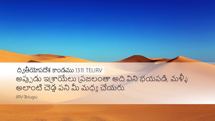 ద్వితీయోపదేశ కాండము 13:11 TELIRV Bible Verse Image