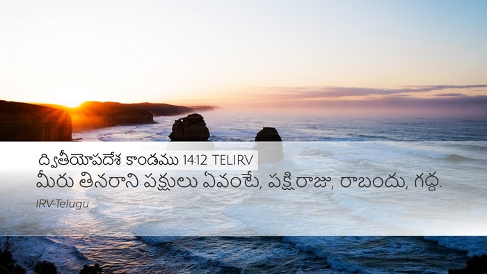 ద్వితీయోపదేశ కాండము 14:12 TELIRV Bible Verse Image