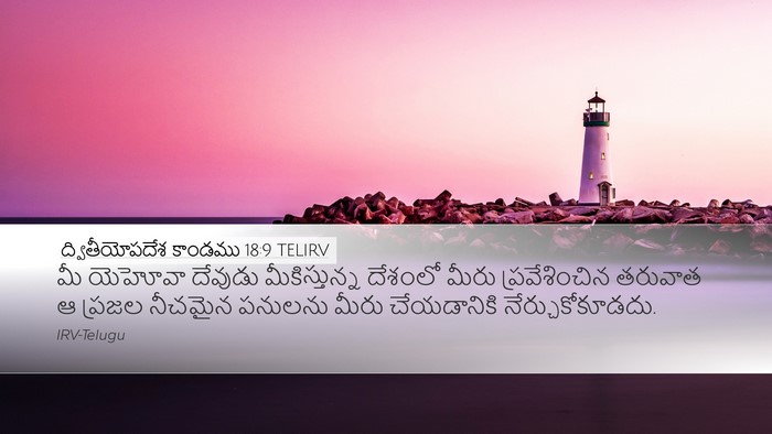 ద్వితీయోపదేశ కాండము 18:9 TELIRV Bible Verse Image