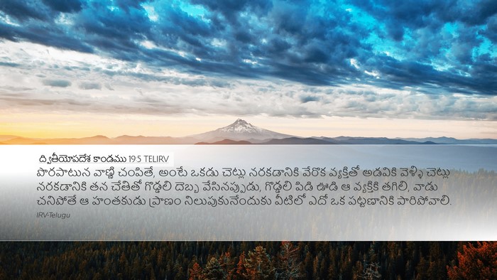ద్వితీయోపదేశ కాండము 19:5 TELIRV Bible Verse Image