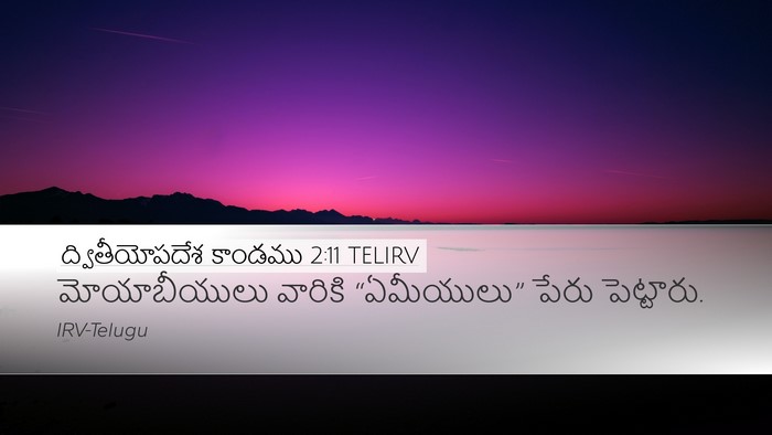 ద్వితీయోపదేశ కాండము 2:11 TELIRV Desktop Wallpaper - మోయాబీయులు వారికి - Desktop Bible Verse Wallpaper