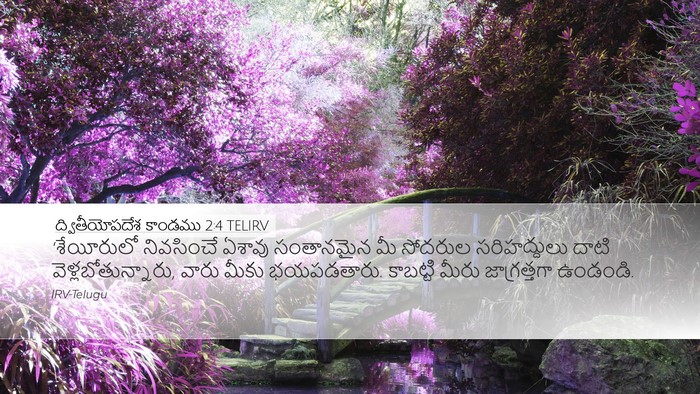 ద్వితీయోపదేశ కాండము 2:4 TELIRV Bible Verse Image