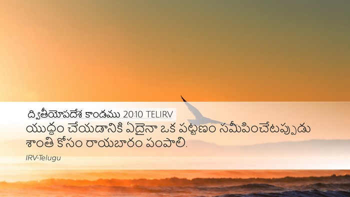 ద్వితీయోపదేశ కాండము 20:10 TELIRV Bible Verse Image
