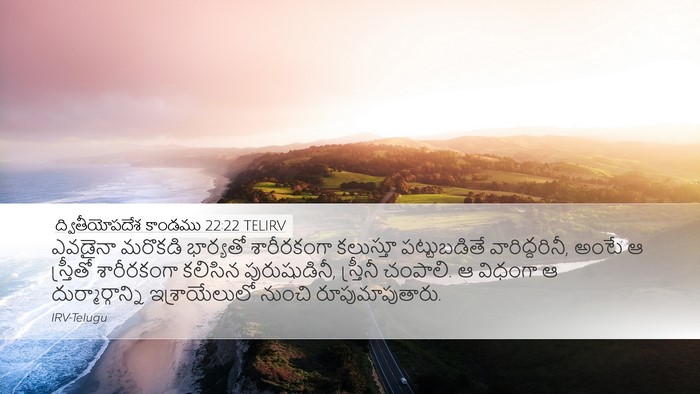 ద్వితీయోపదేశ కాండము 22:22 TELIRV Bible Verse Image