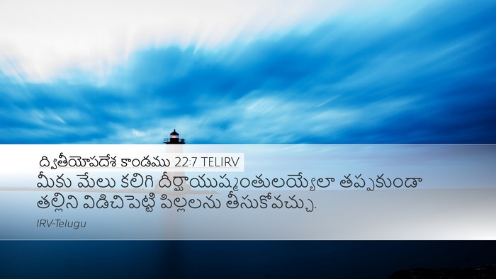ద్వితీయోపదేశ కాండము 22:7 TELIRV Bible Verse Image