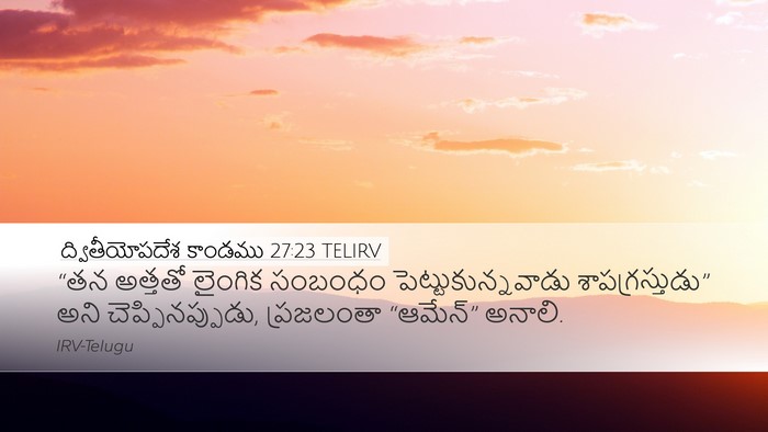 ద్వితీయోపదేశ కాండము 27:23 TELIRV Bible Verse Image