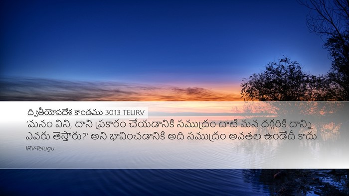 ద్వితీయోపదేశ కాండము 30:13 TELIRV Desktop Wallpaper - ‘మనం విని, దాని - Desktop Bible Verse Wallpaper