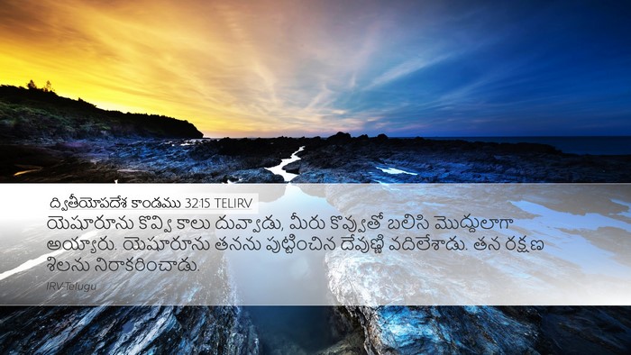 ద్వితీయోపదేశ కాండము 32:15 TELIRV Bible Verse Image