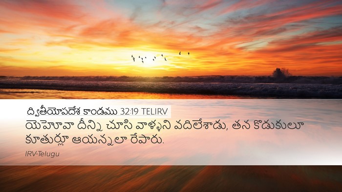 ద్వితీయోపదేశ కాండము 32:19 TELIRV Bible Verse Image