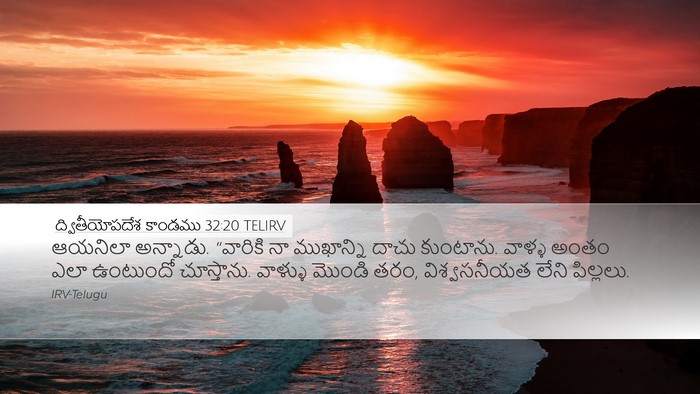 ద్వితీయోపదేశ కాండము 32:20 TELIRV Bible Verse Image