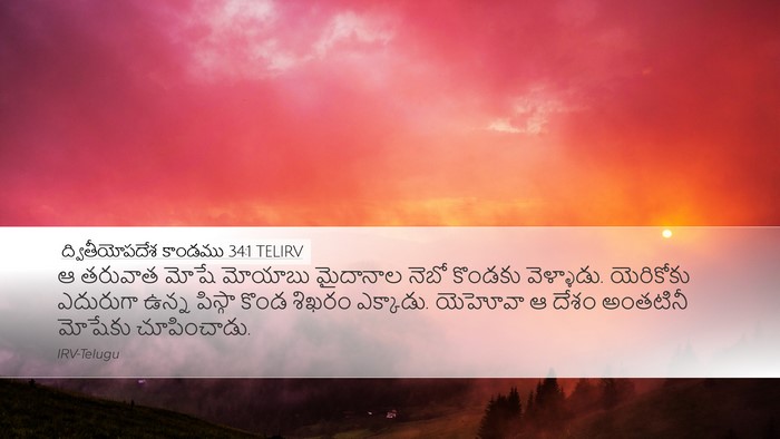 ద్వితీయోపదేశ కాండము 34:1 TELIRV Bible Verse Image