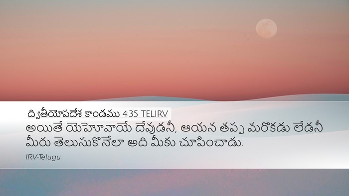 ద్వితీయోపదేశ కాండము 4:35 TELIRV Bible Verse Image