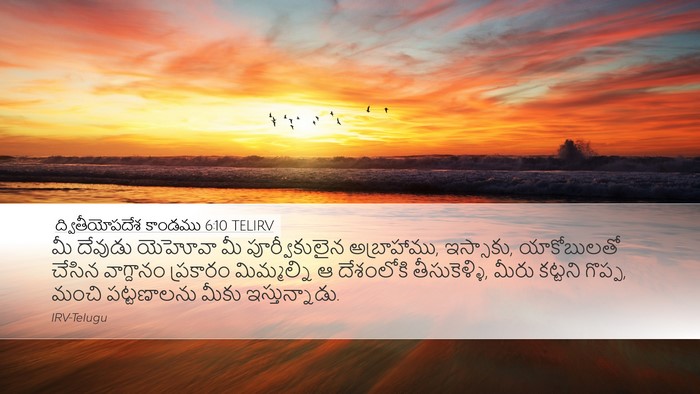 ద్వితీయోపదేశ కాండము 6:10 TELIRV Bible Verse Image
