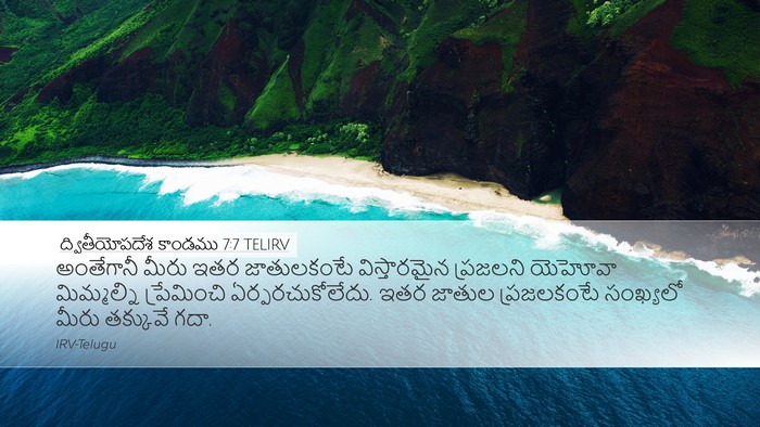 ద్వితీయోపదేశ కాండము 7:7 TELIRV Bible Verse Image