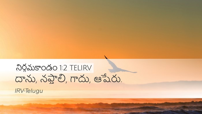 నిర్గమకాండం 1:2 TELIRV Desktop Wallpaper - దాను, నఫ్తాలి, - Desktop Bible Verse Wallpaper