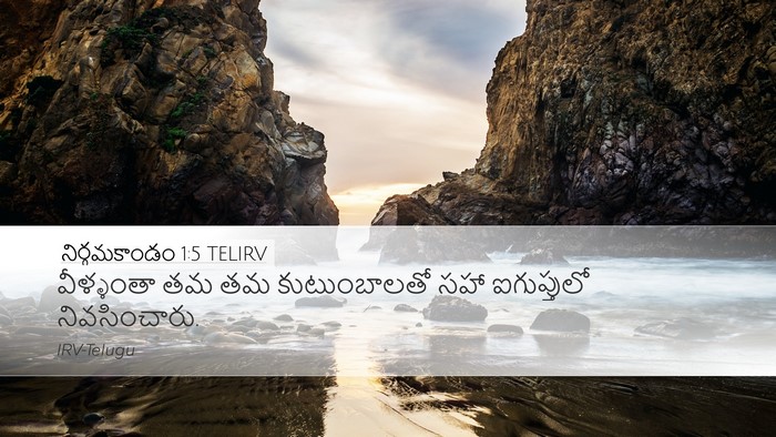 నిర్గమకాండం 1:5 TELIRV Bible Verse Image