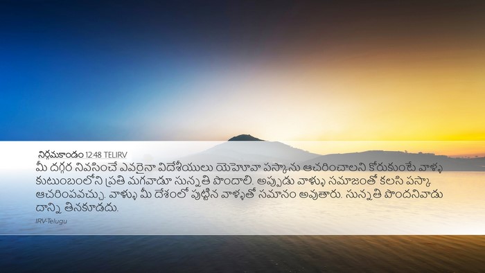 నిర్గమకాండం 12:48 TELIRV Bible Verse Image