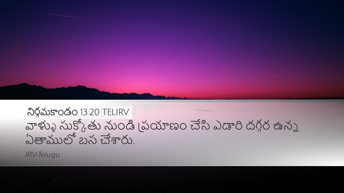 నిర్గమకాండం 13:20 TELIRV Bible Verse Image