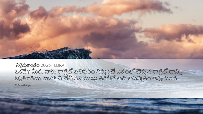 నిర్గమకాండం 20:25 TELIRV Bible Verse Image