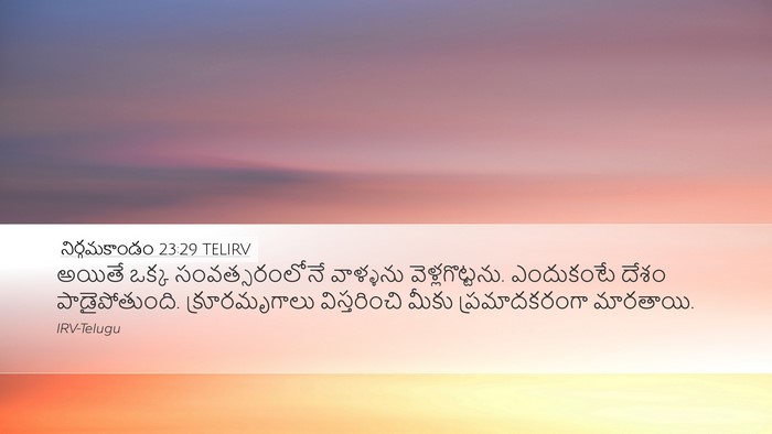 నిర్గమకాండం 23:29 TELIRV Bible Verse Image