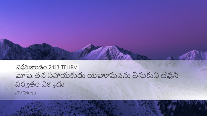 నిర్గమకాండం 24:13 TELIRV Bible Verse Image